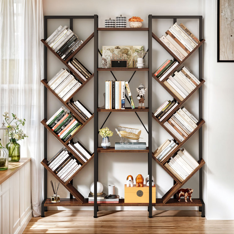 Trent Austin Design® Mong 71" H x 55"W Wood Etagere Bookcase